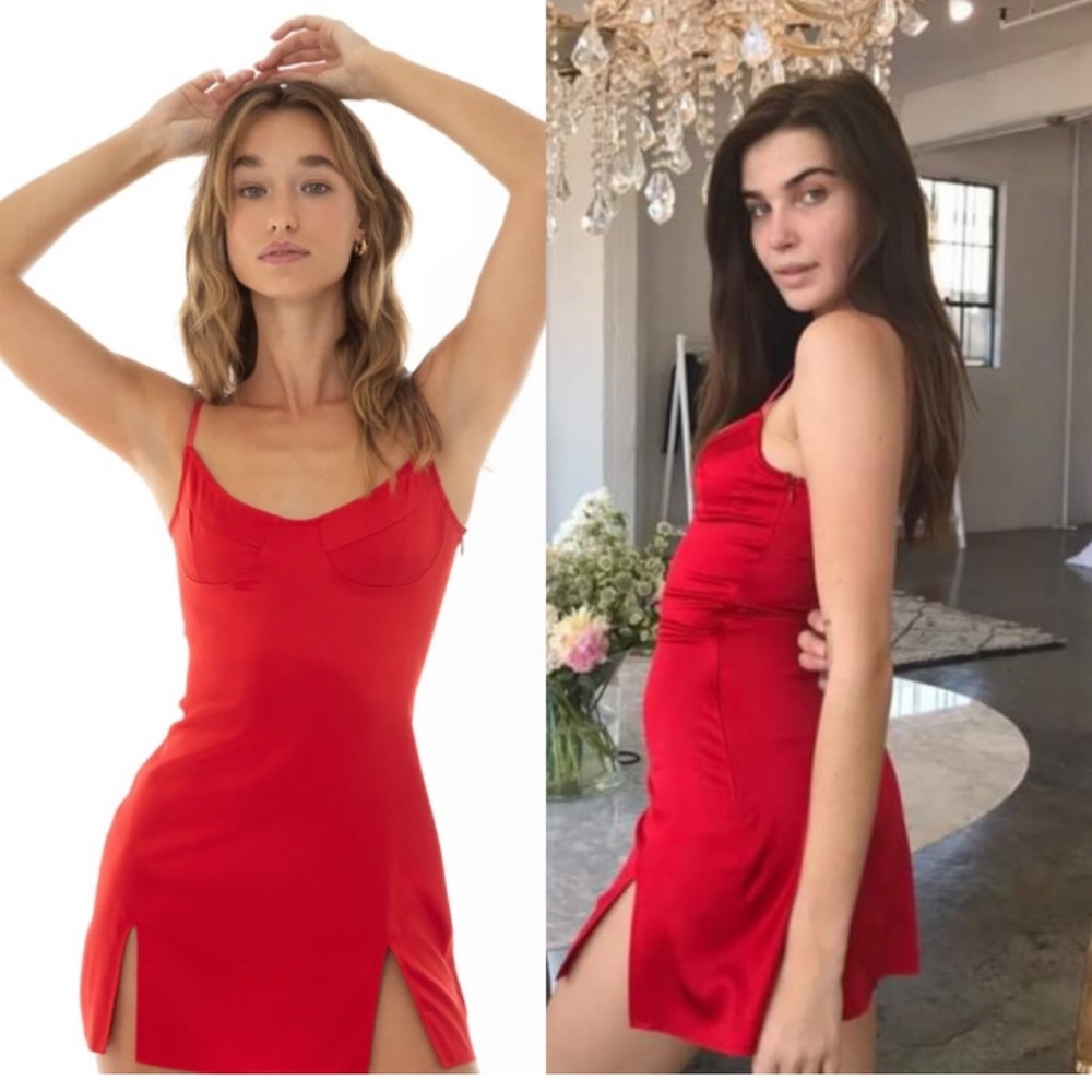 ARE YOU AM I Prissi Red Mini Dress size small
